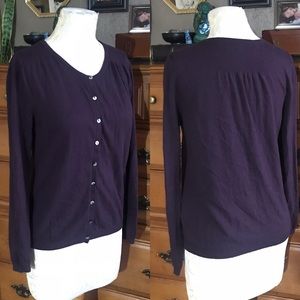 Boden Cotton Cashmere Button Down Cardigan